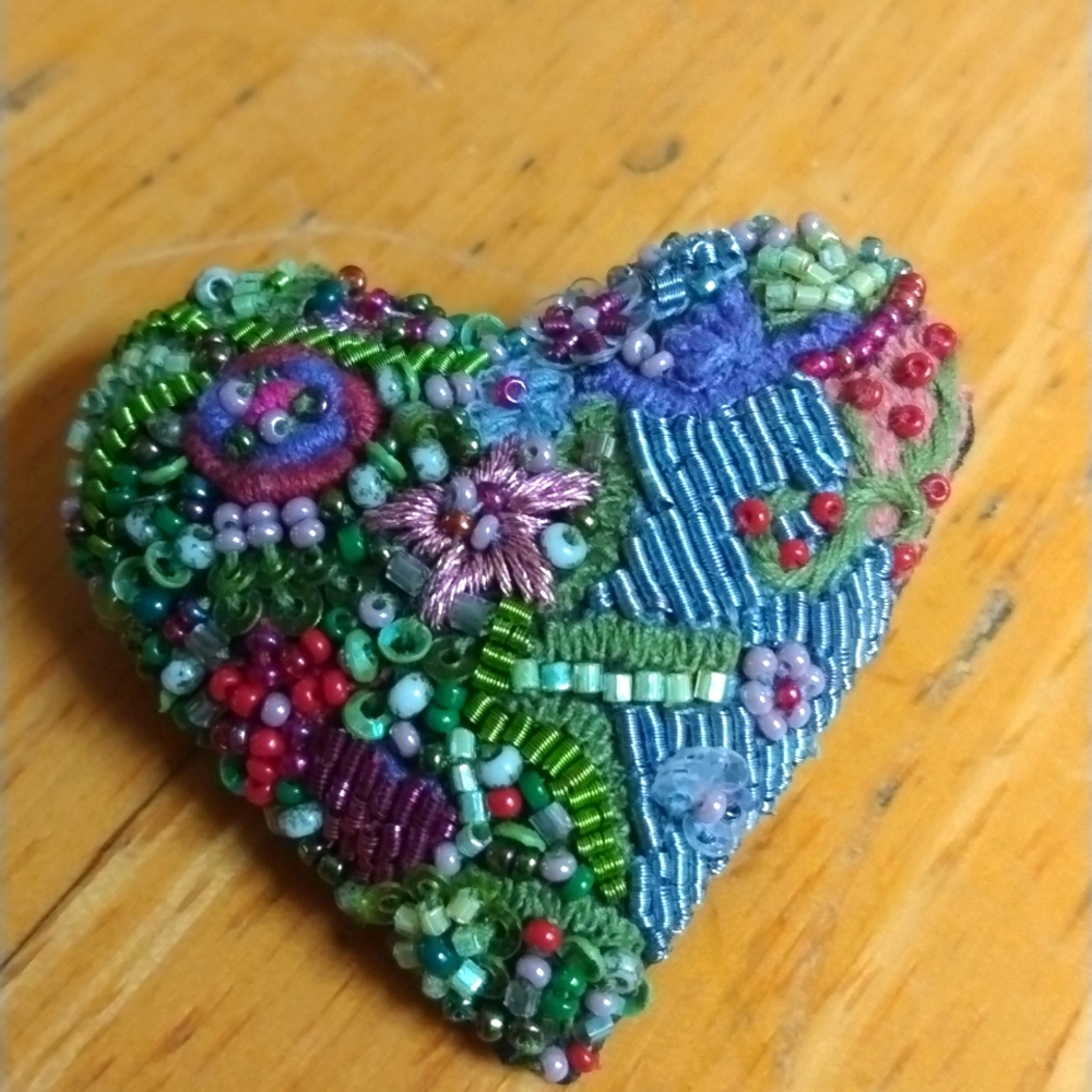 Blooming Heart Pin Travelore by Anna Balken Jewelry